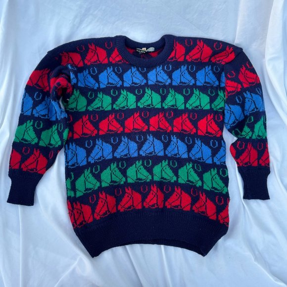 Moffat Woollens Sweaters - VTG '80s Funky Moffat Woollens Wool Western Women's Sweater Like New Sz Medium